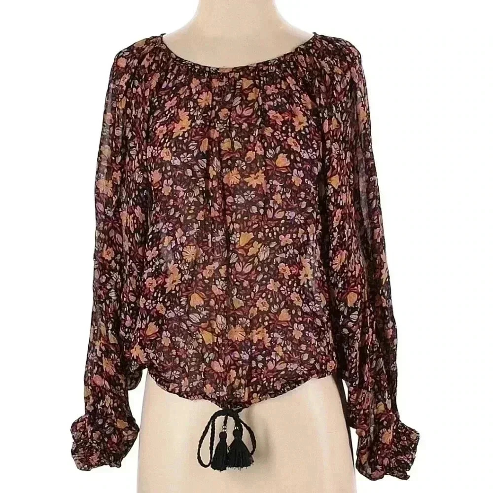 NWOT Anthropologie Pauline Balloon Sleeve Blouse XS - Picture 2 of 7